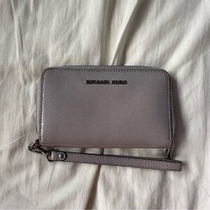 michael kors lavender wallet clutch